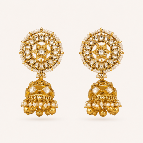 heritage jhumka earrings