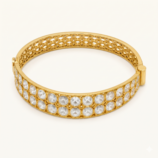 the regent double row kundan kada