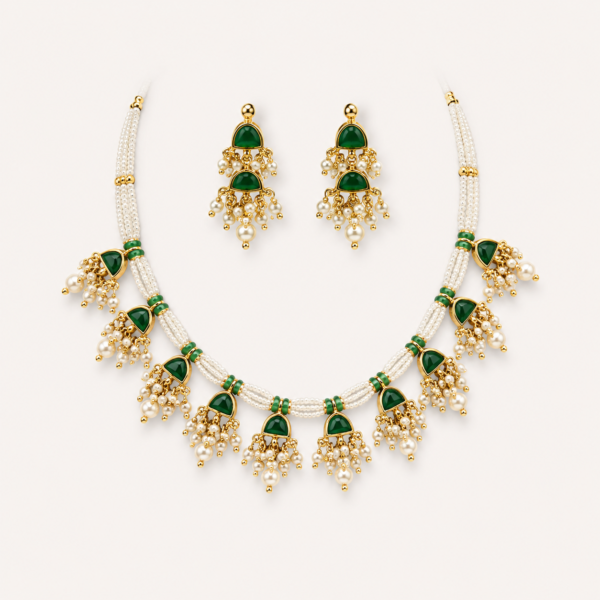 pearl necklace set for women