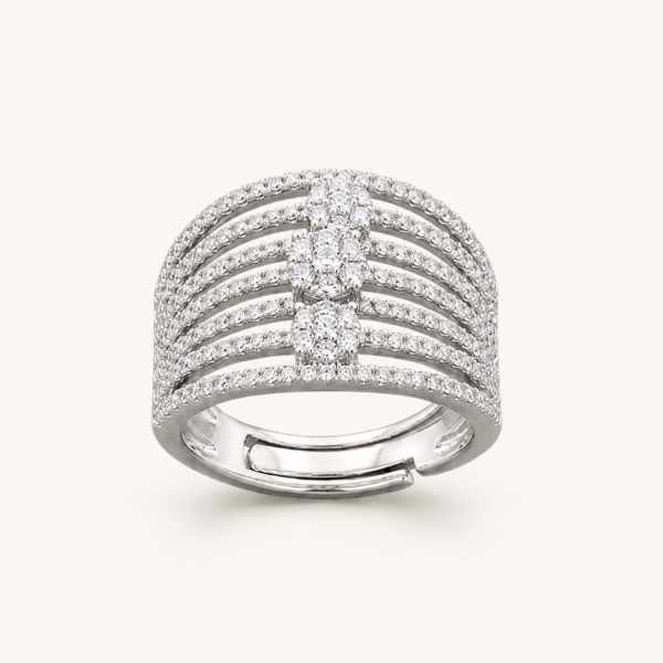 silver ad ring for women